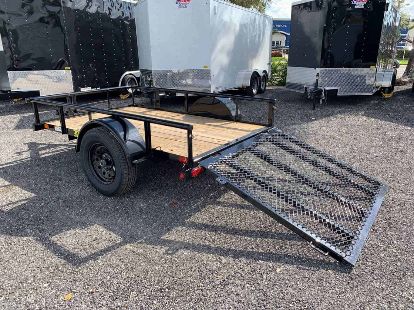 Sa Big Tex X Single Axle Utility Trailer With Ramp Gate All