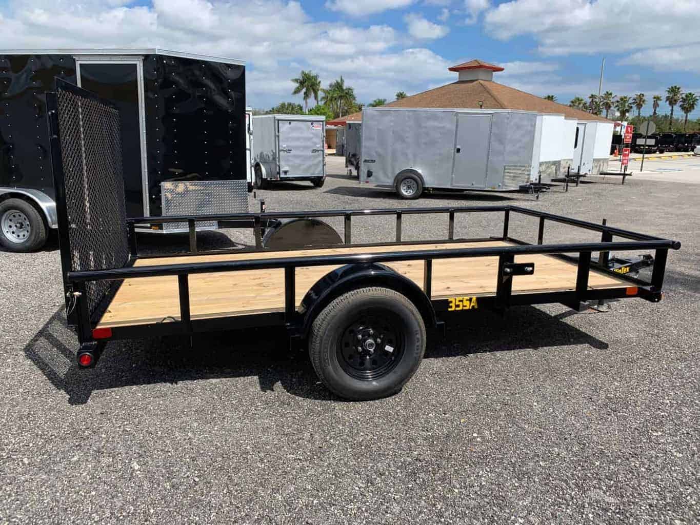 35SA 12 BIG TEX 6 5X12 SINGLE AXLE UTILITY TRAILER WITH RAMP GATE All