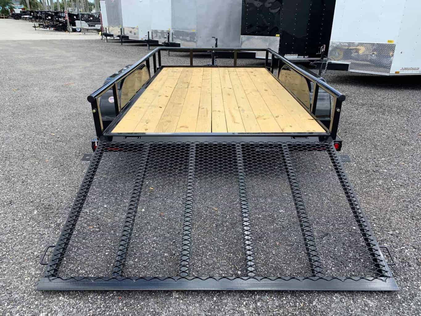 Pi Big Tex X Tandem Axle Utility Trailer With Ramp Gate