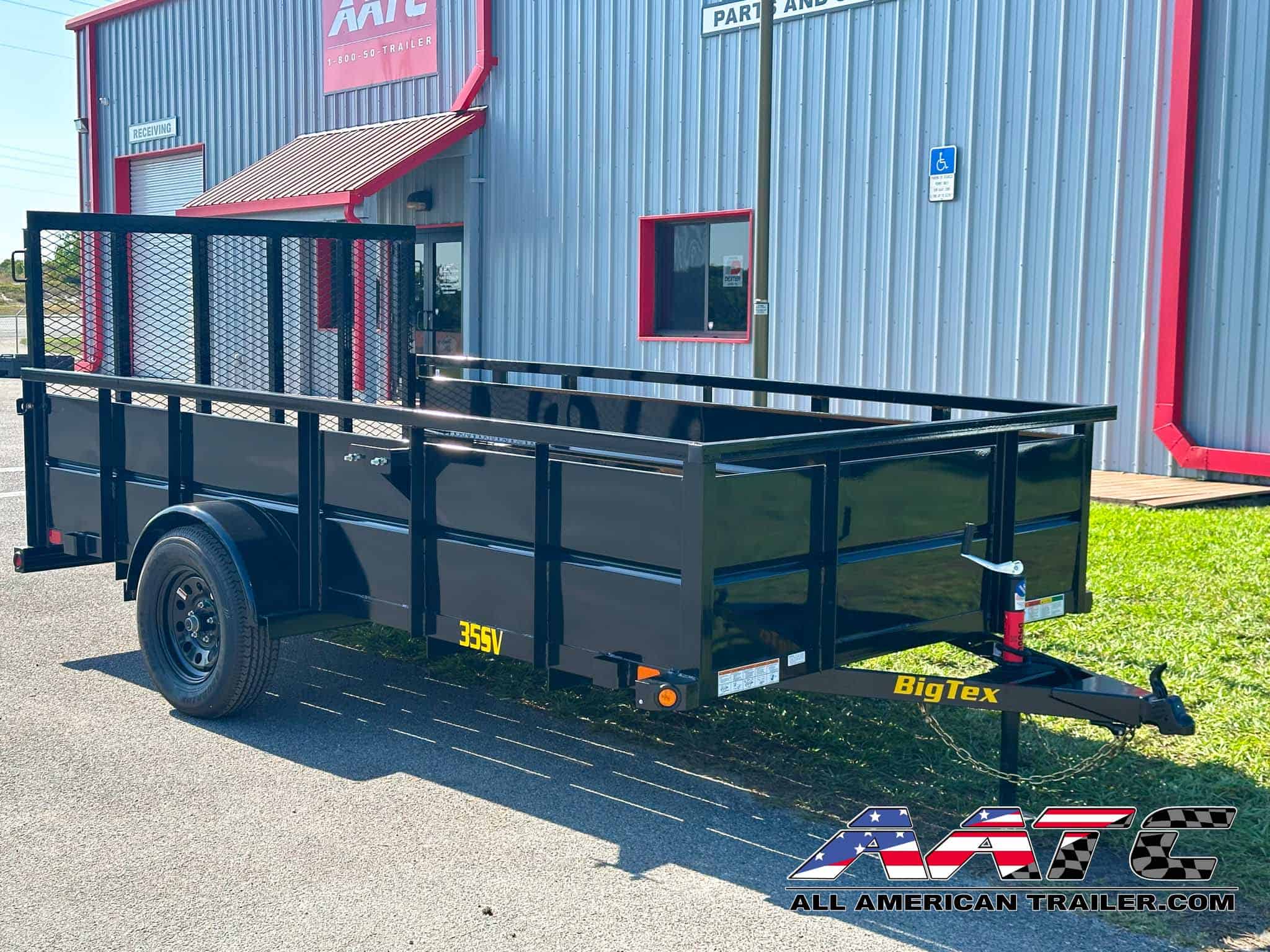 35SV 12 BIG TEX 6 5X12 SINGLE AXLE VANGUARD SIDE UTILITY WITH RAMP GATE