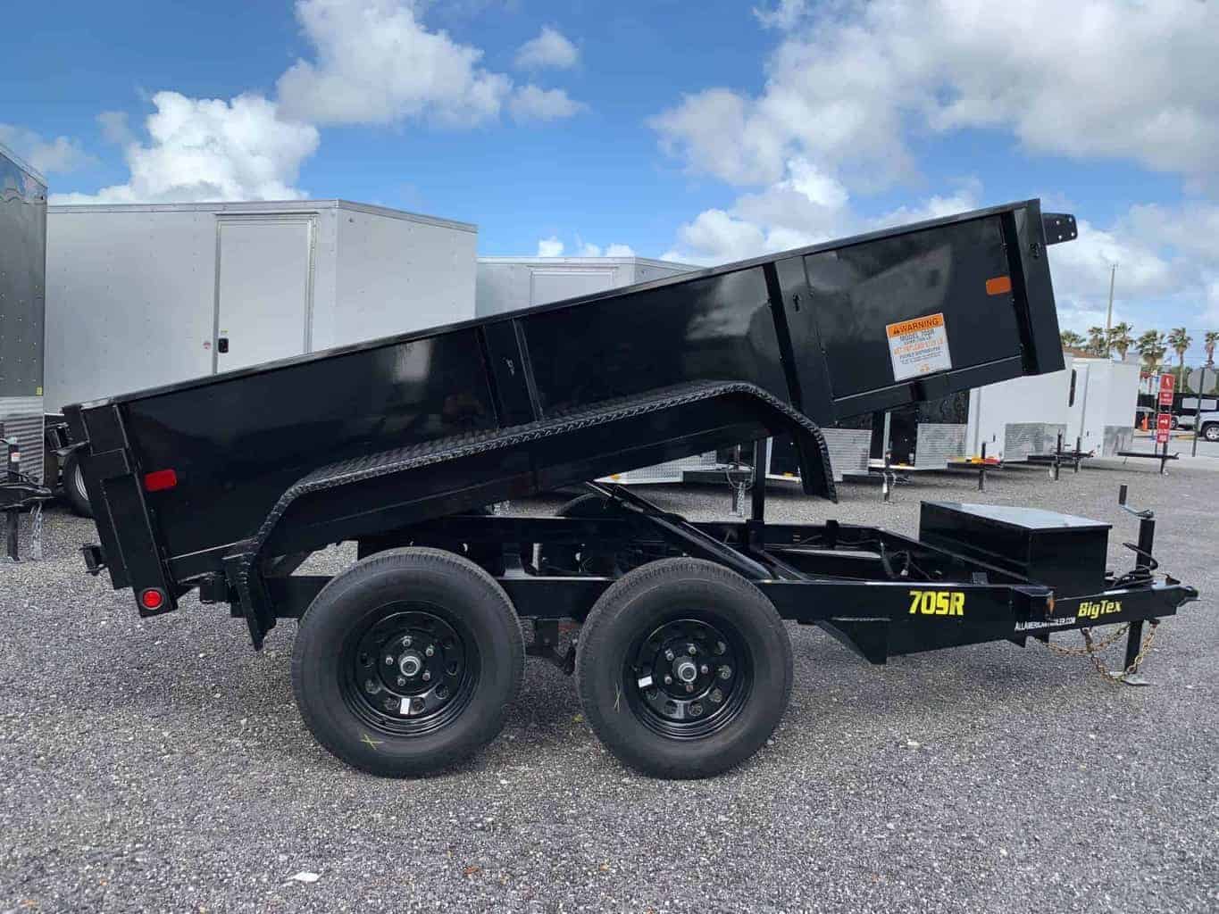 70SR-10 BIG TEX 10' TANDEM AXLE DUMP TRAILER 3.5 TON 7,000 GVWR 5X10 ...