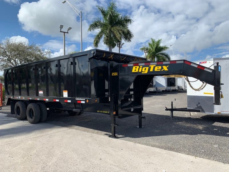 25DU20 BIG TEX 20' DUMP TRAILER 13 TON 25,900 GVWR 8x20 All American