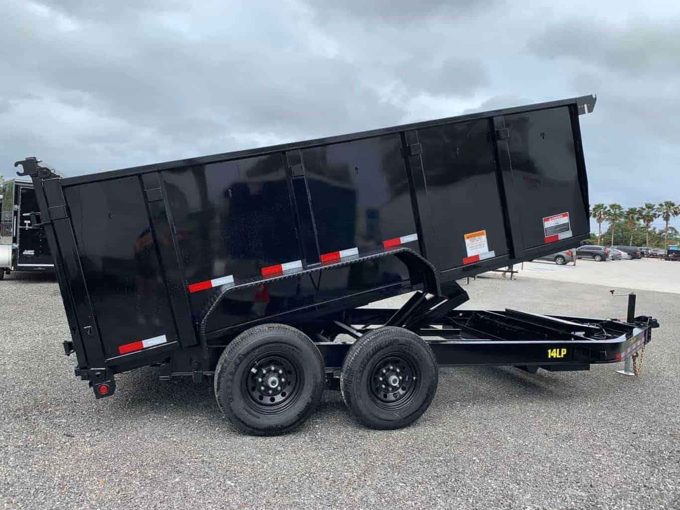 14LP-14-P4 BIG TEX 14' DUMP TRAILER 4' SIDE 7 TON 14,000 GVWR 7X14 ...