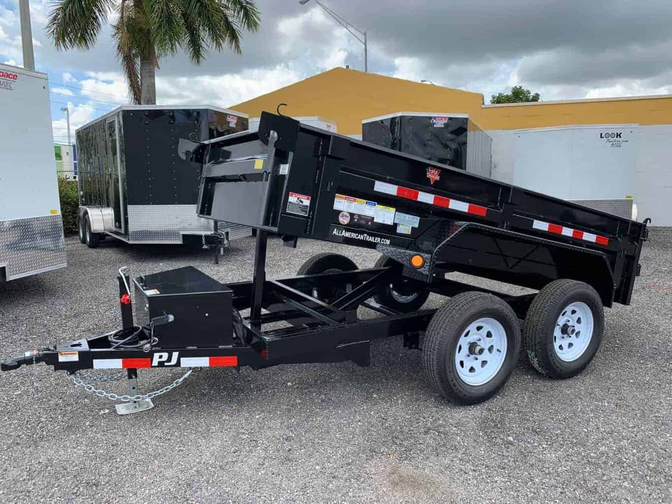 D5-102 PJ 5X10 Dump Trailer 7,000 GVWR 3.5 TON | All American Trailer ...