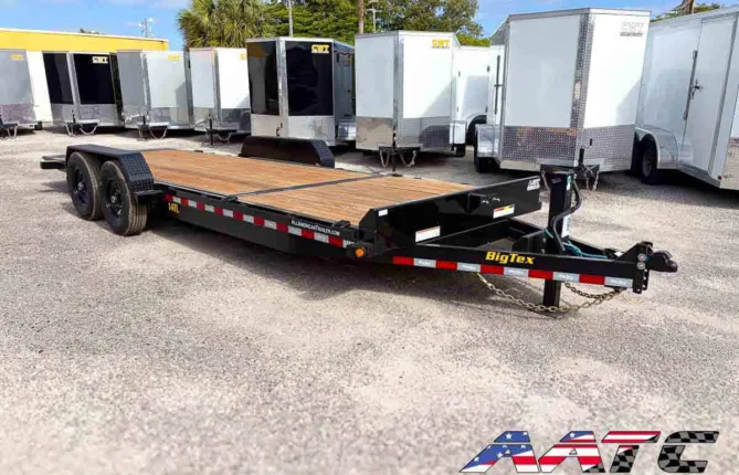 14TL-20 BIG TEX 20' TANDEM AXLE TILT 14,000 GVWR 16+4