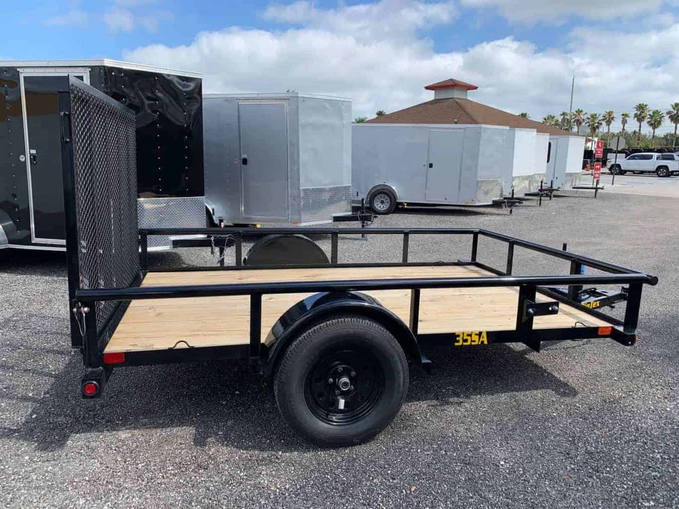 35SA-10 BIG TEX 6.5X10 SINGLE AXLE UTILITY TRAILER WITH RAMP GATE | All ...