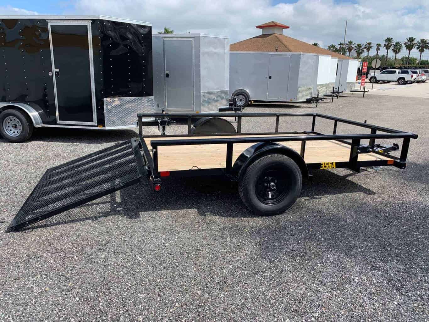 35SA-10 BIG TEX 6.5X10 SINGLE AXLE UTILITY TRAILER WITH RAMP GATE | All ...