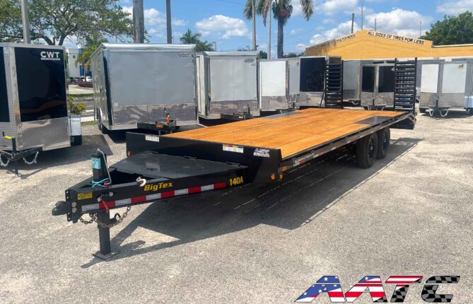 14OA-17+3 BIG TEX 20' DECKOVER EQUIPMENT TRAILER 7 TON 14,000 GVWR