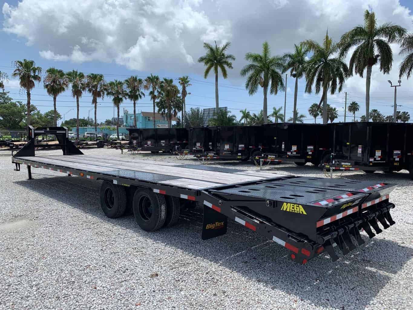 22gn 285mr Big Tex 33 Gooseneck Trailer 23900 Gvwr 12 Ton Mega Ramps All American Trailer 7918