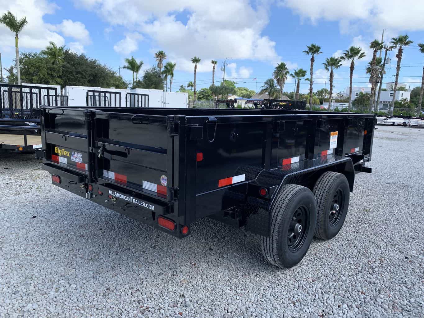 90SR-12-SIR BIG TEX 12' TANDEM AXLE DUMP TRAILER 5 TON 9,990 GVWR 6X12 ...