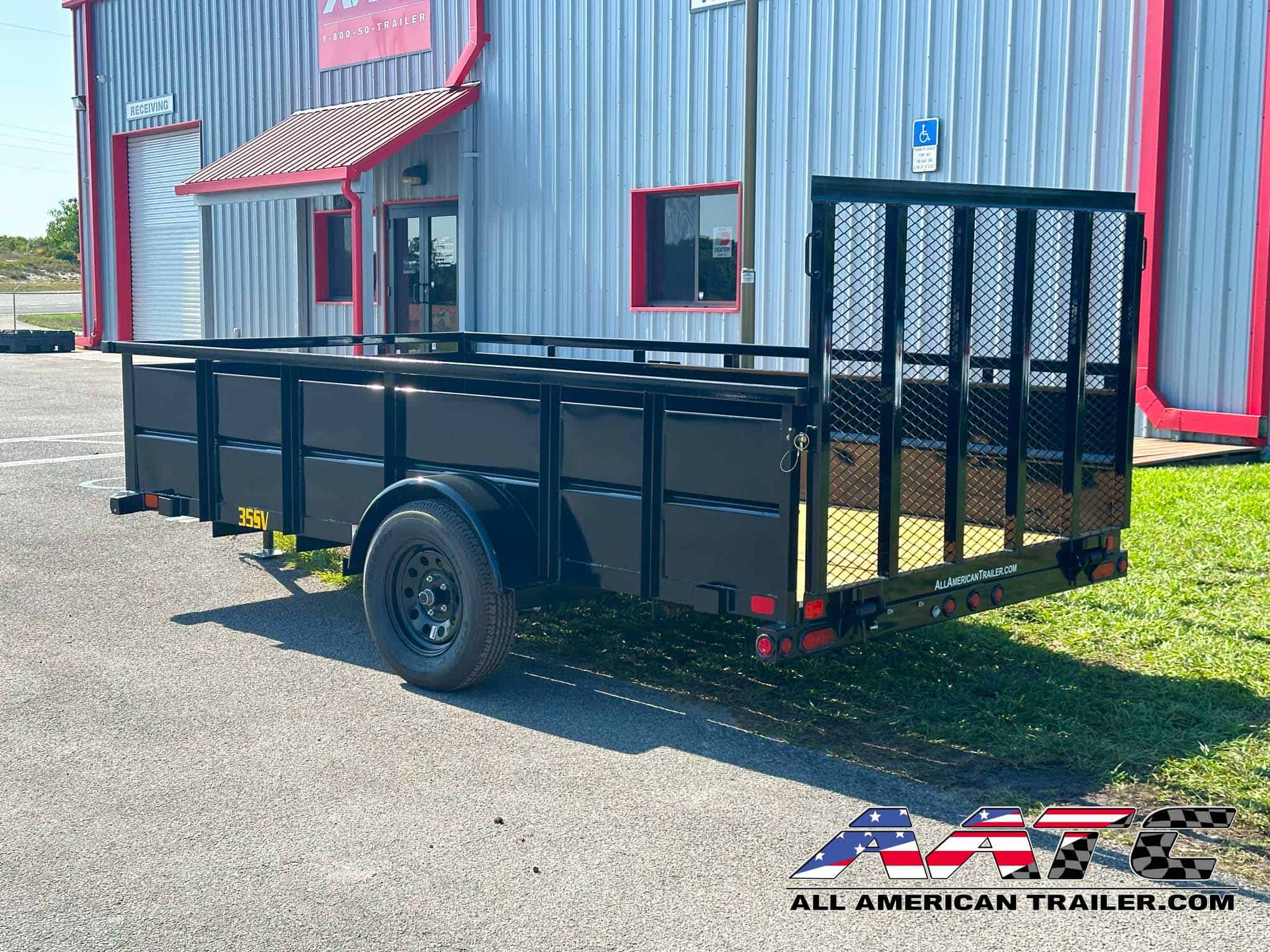 Vanguard Ramp Options 35SV-12 BIG TEX 6.5X12 SINGLE AXLE VANGUARD SIDE UTILITY WITH RAMP GATE ...