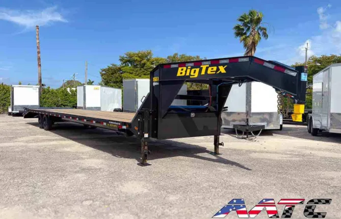 16GN-35+5MR BIG TEX 40' GOOSENECK 17,500 GVWR 9 TON MEGA RAMPS (CAN BE DERATED TO NON CDL)