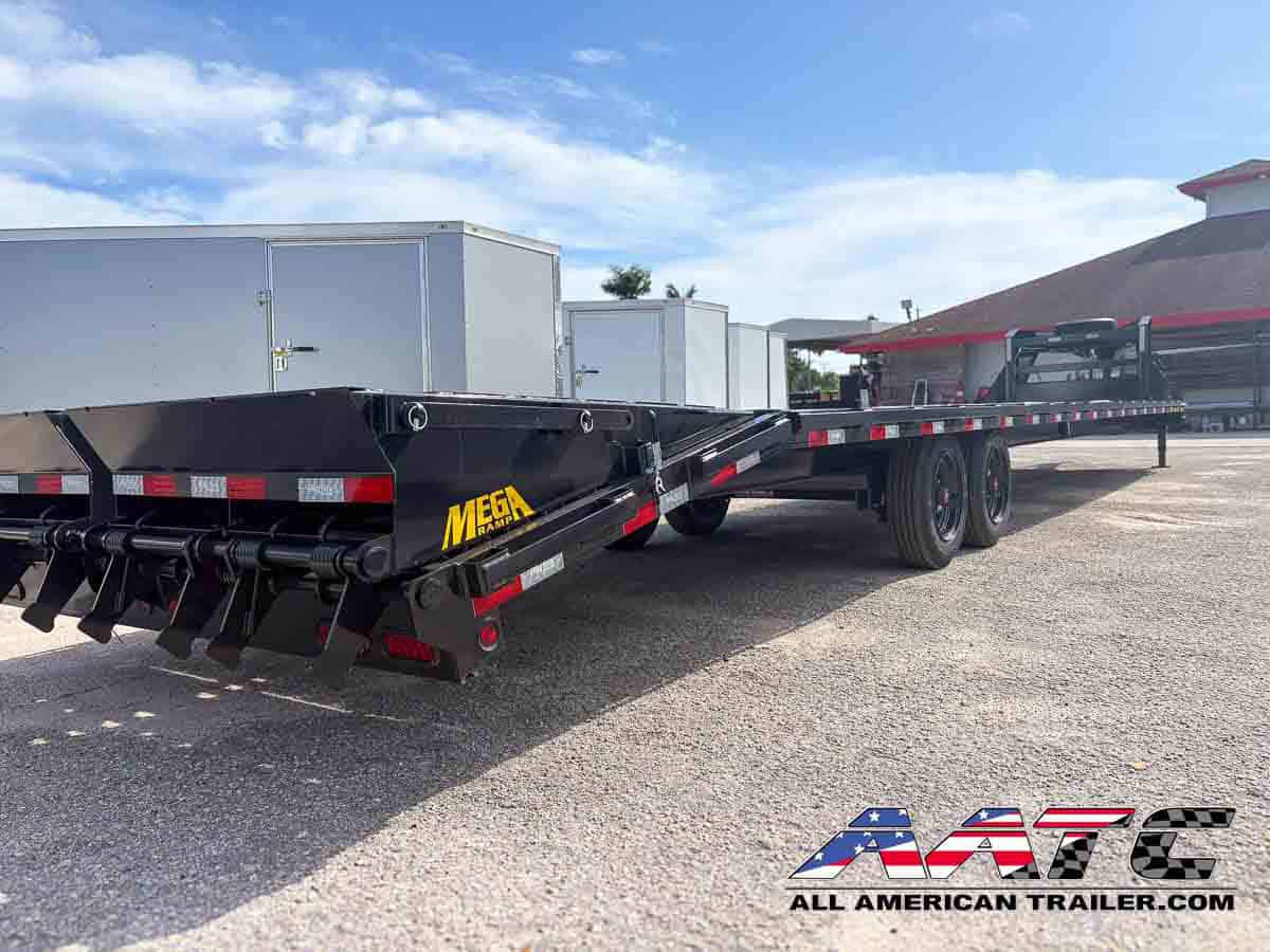 16GN-35+5MR BIG TEX 40' GOOSENECK 17,500 GVWR 9 TON MEGA RAMPS