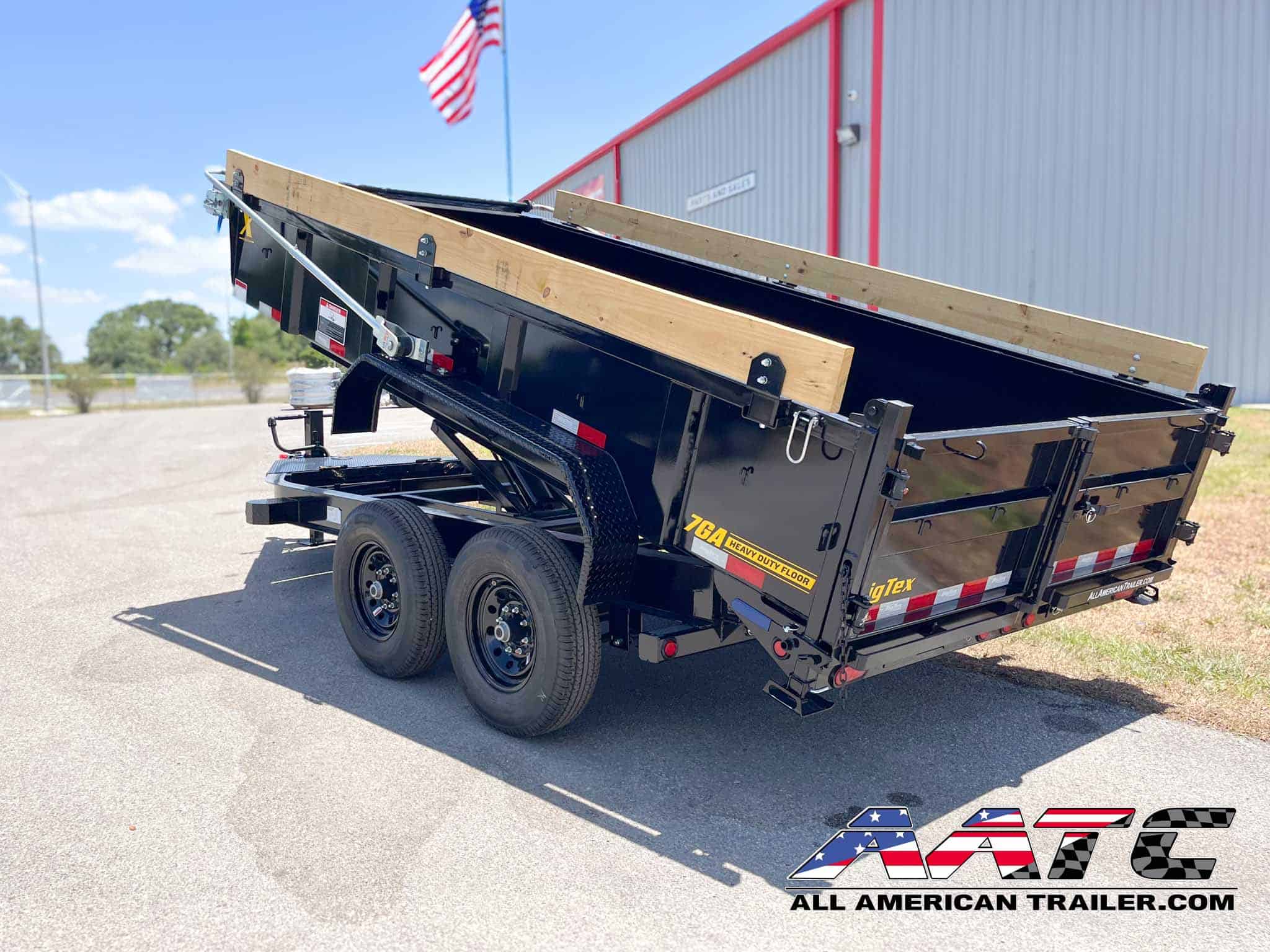 14XD-14 BIG TEX 14' HEAVY DUTY ULTRA LOW PRO DUMP TRAILER 7 TON 15,400 ...