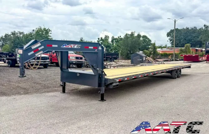 GN16-40-SIR AATC 40' GOOSENECK 17,500 GVWR 9 TON STRAIGHT DECK