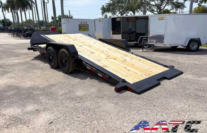 14TI-20 BIG TEX 20' TANDEM AXLE I-BEAM TILT 15,400 GVWR 16+4
